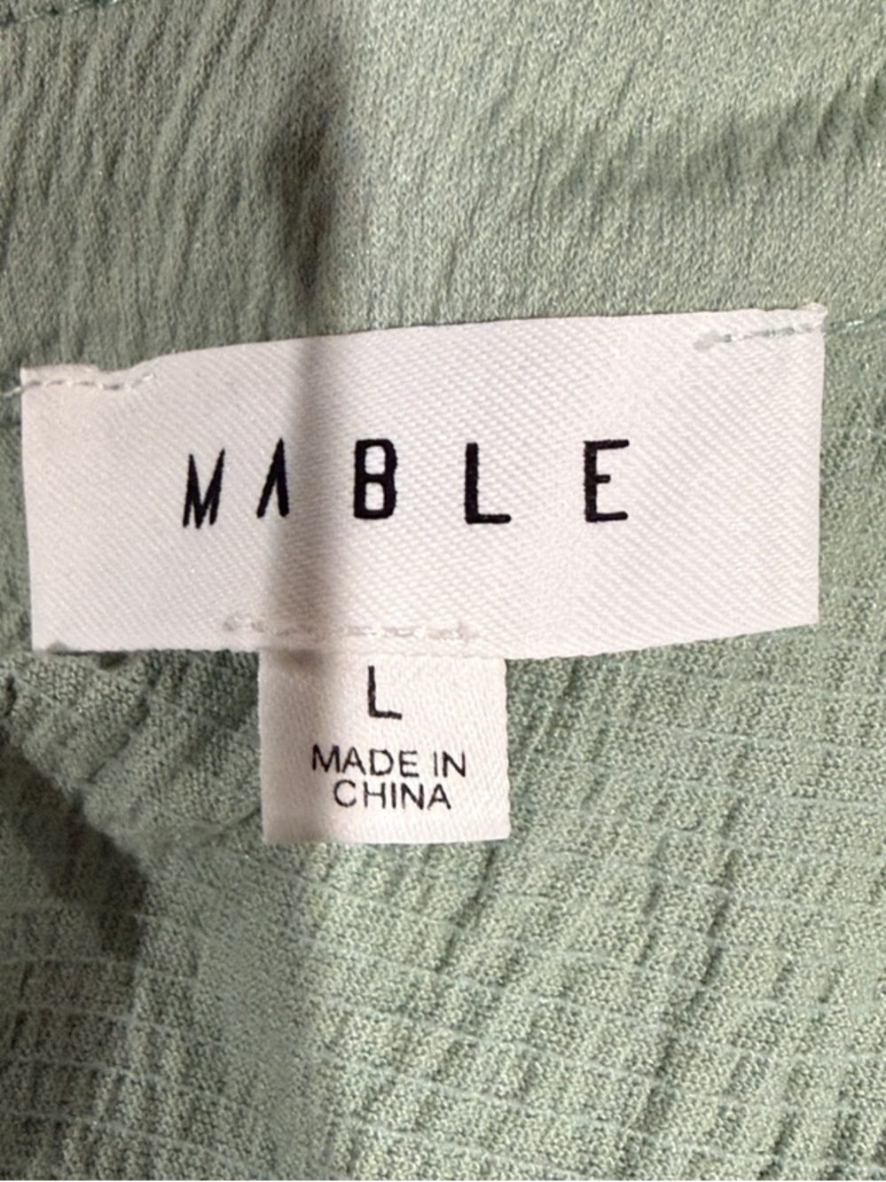Light Sage Green Women's Gathered Romper by Mable - Picture 4 of 7